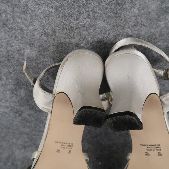 Mudd Shoes Womens 8 Strappy Pumps Heels Ankle Strap Retro Y2k Fashion Metallic - Picture 14 of 15